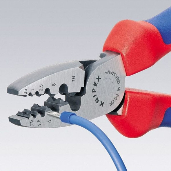 Knipex 7 1-4 in Crimper 23 to 5 AWG 97 72 180