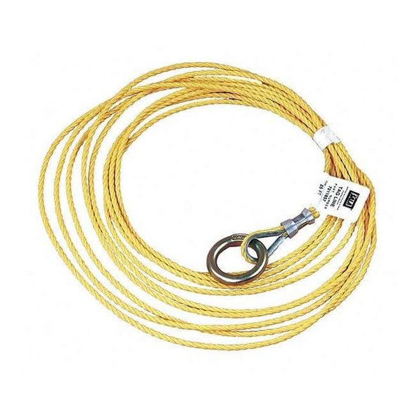 3m Dbi-Sala 25 ft.L Tagline 25Ft Oring Cut Ends 3/16 Poly 7211857