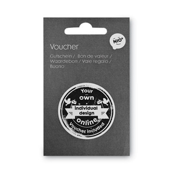 NIO® Custom Stamp Voucher, For Use With Nio 071509 Stamp 071596