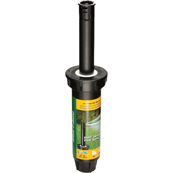 Rain Bird 4 In. Quarter Circle Dual Spray Pop-Up Head with Pressure Regulator