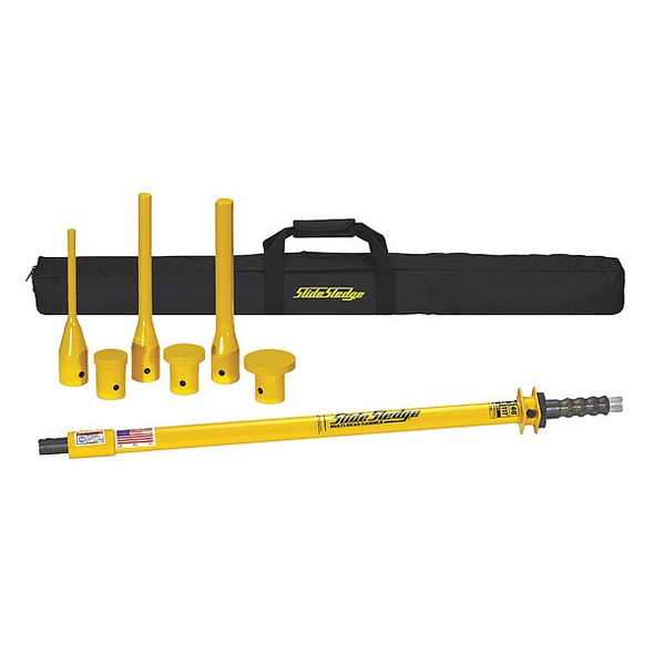 Slide Sledge Slide Hammer Sledge, 21 lb., 46", w/ 6 Tips 211403