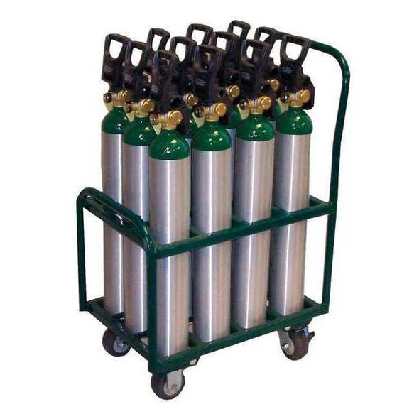 Saftcart Cylinder Trolley,2400 lb.,37 In. H MDE-12