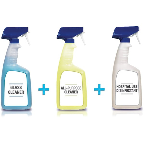 Spic and Span Liquid Glass Cleaner, 1 gal., Clear, Blue, Unscented, Jug, 3 PK 58773