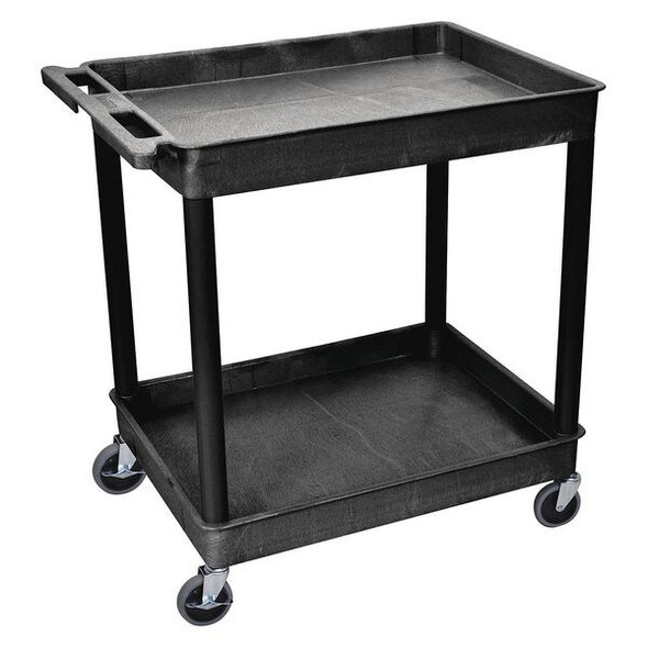 Manufacturer Varies Utility Cart,400 lb. Cap.,PE,2 Shelves TC11-B
