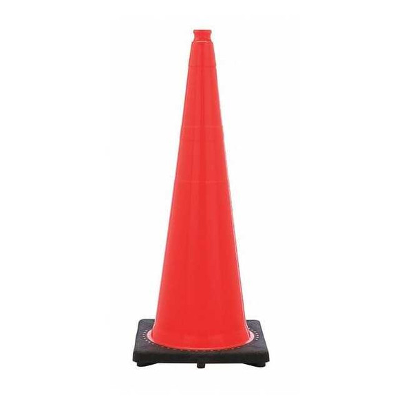 Traffic Cone, PVC, Non-Reflective, 36 in Height, 10 lb, Orange