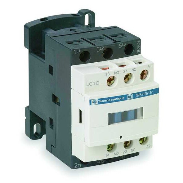 IEC Magnetic Contactor, 1NC/1NO, 480V AC, 3 P, Non-Reversing, Screw Clamp