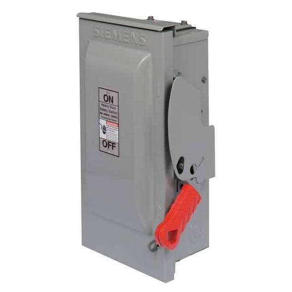 Siemens Safety Switch, Fusible, 60 A, Steel HF322NR