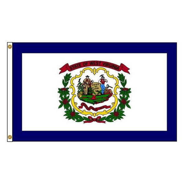 Annin Flagmakers West Virginia Flag,4x6 Ft,Nylon 145870