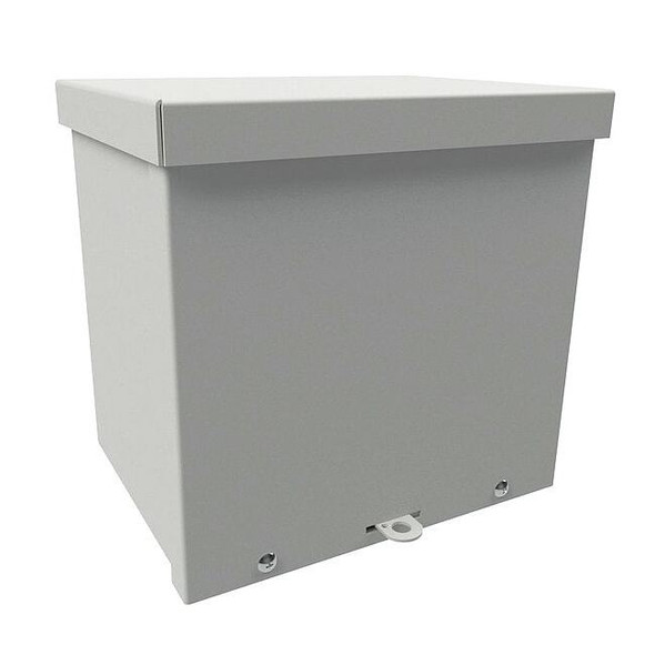 Padlockable Hasp Electrical Enclosures, 12 in H, 4 in D, 10 in W, 3R, Steel
