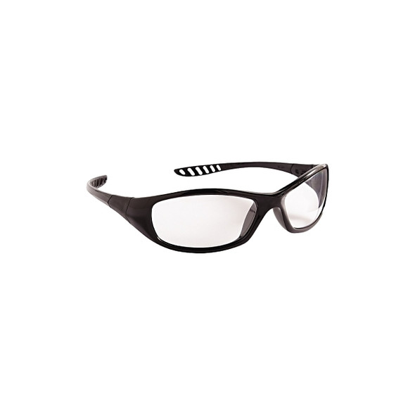 V40 Hellraiser™ Safety Glasses, Clear Polycarbonate Lens, Anti-Fog, Black, Nylon