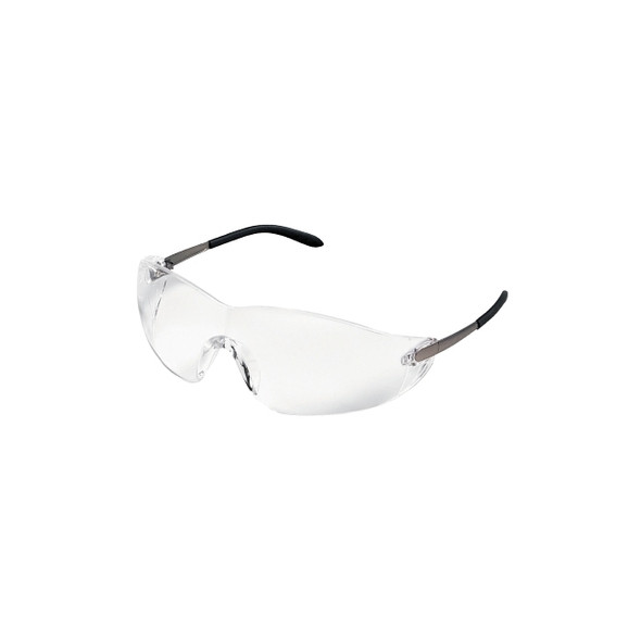S21 Series Protective Eyewear, Clear Lens, Polycarbonate, Chrome Frame
