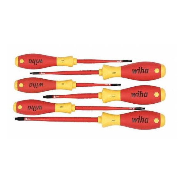 Wiha Screwdriver Set,6 pcs,Torx(R) 32596