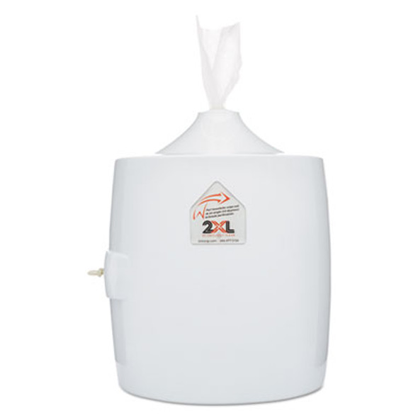 2XL Contemporary Wall Mount Wipe Dispenser, 11 X 11 X 13, White TXL L82