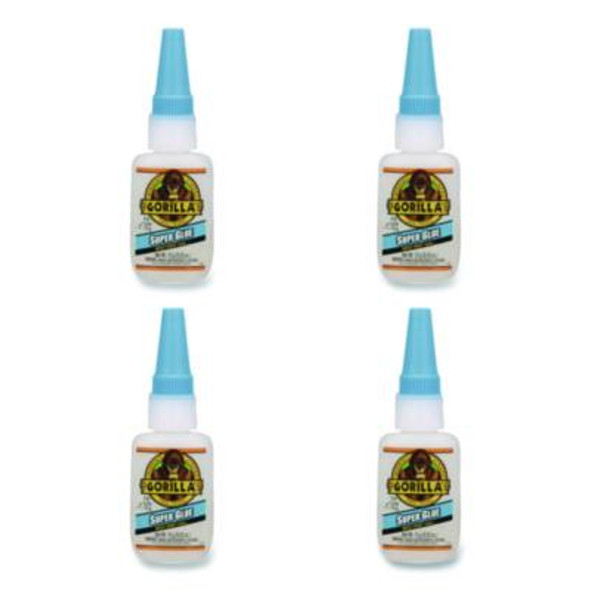 Gorilla® Super Glue, 0.53 Oz, Dries Clear, 4/carton 7807101CT Gorilla® Super Glue, 0.53 Oz, Dries Clear, 4/carton 7807101CT