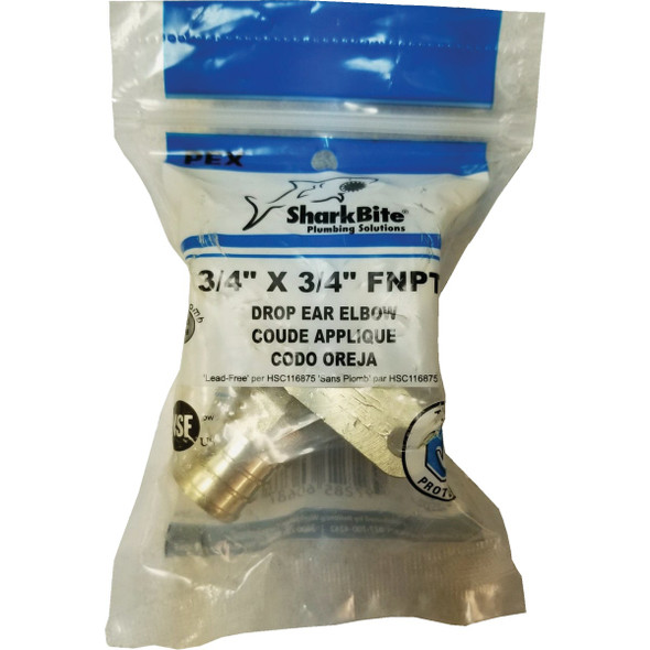 SHARKBITE 3-4cfx3-4fpt Drop Elbow UC340LFA 449136