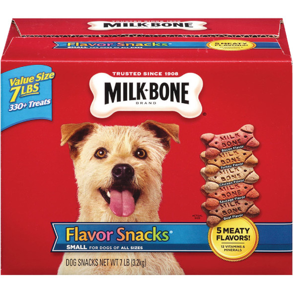 Milk Bone Small & Medium Dog Assorted Flavor Crunchy Dog Treat, 7 Lb. 799065