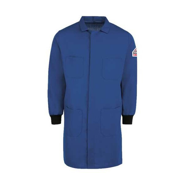 Bulwark Mens Flame-Resistant Lab Coat,Blue,L KNC2RB LG 0R