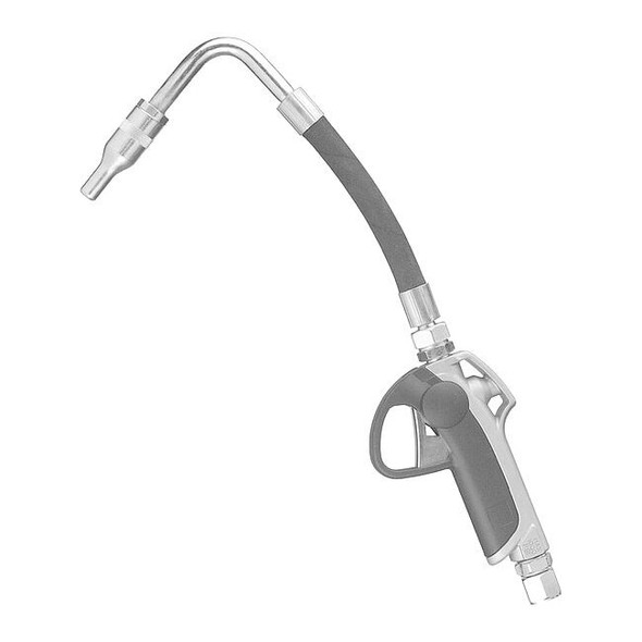 Lincoln Industrial DrumPumpNozzle,1/2in,NPTF,Curved9inSpout 758F