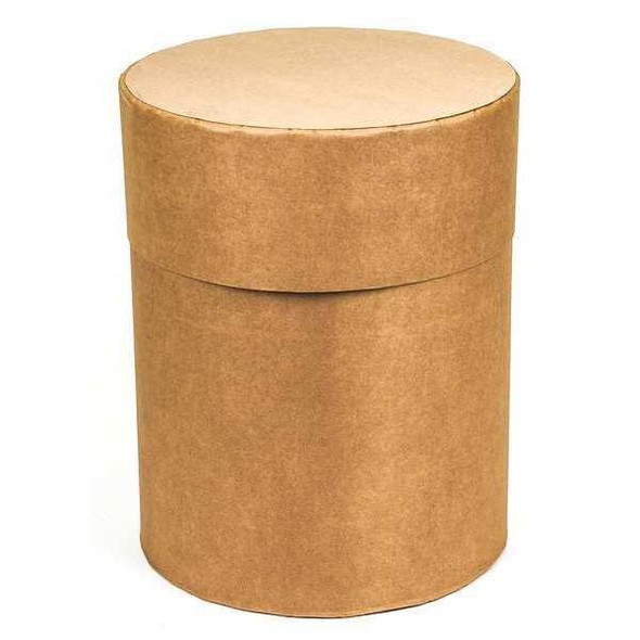 Open Head Transport Drum, Fiber, 16.5 gal, Unlined, Brown