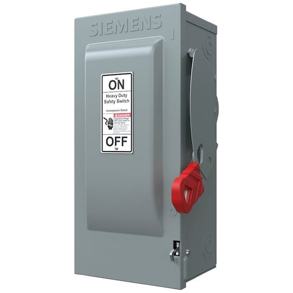 Siemens Fusible, Safety Switch, Heavy Duty, 600 V, 3PST HF361NR