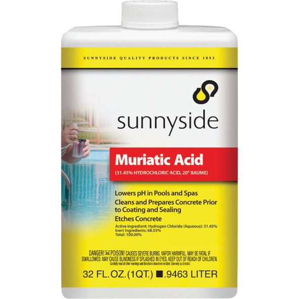 Sunnyside 32 Oz. Muriatic Acid 71032S Pack of 6