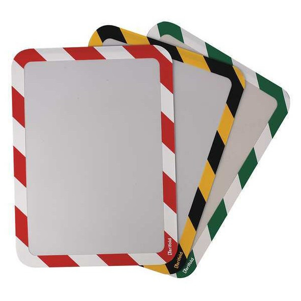Tarifold Sign Holder, Red/White, Magnetic, PK2 P194943