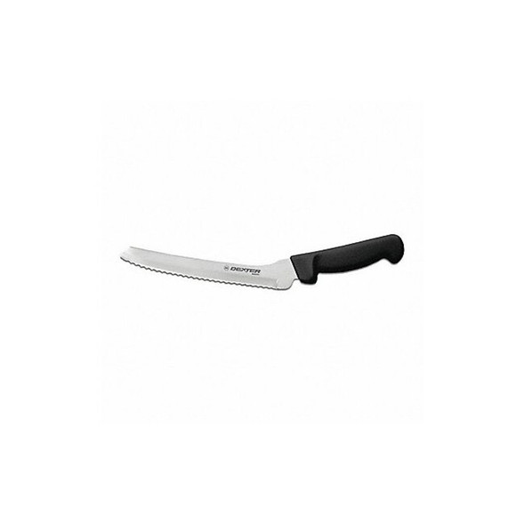 Dexter Russell Bread Slicer,Offset,8 In,Scalloped,Black 31606B