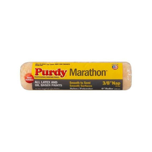 Purdy 9" Paint Roller Cover, 3/8" Nap, Nylon/Polyester 144602092
