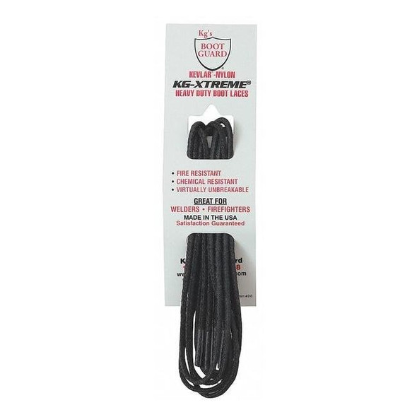 Kgs Boot Guard Shoe Laces,54" L,Kevlar(R),Bl,PR 254