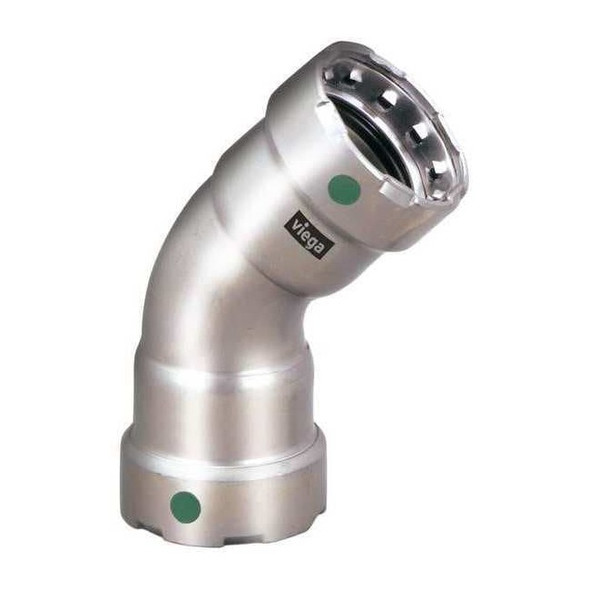 Viega Elbow,SS,Press-fit1/2",Press-fit1/2" 90055