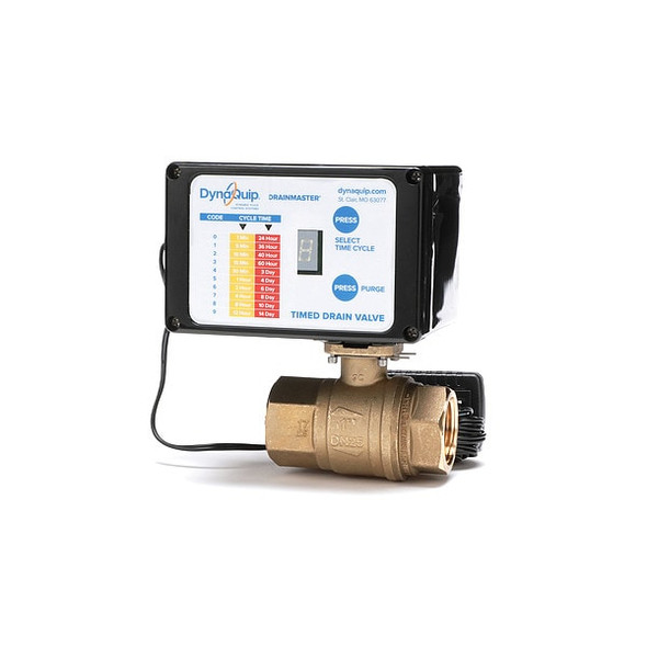Dynaquip Controls Auto Drain Valve,115V,1/2 in AD2A 1/2