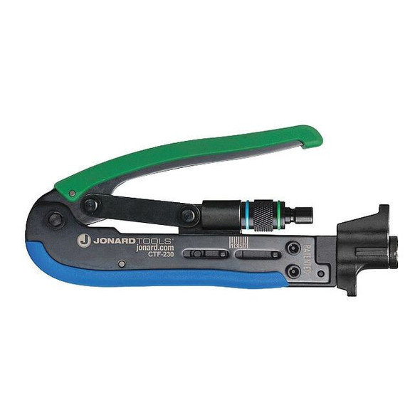 Dual Compression Tool, RG6/RG11, 6 in, Clamshell Handle, Steel