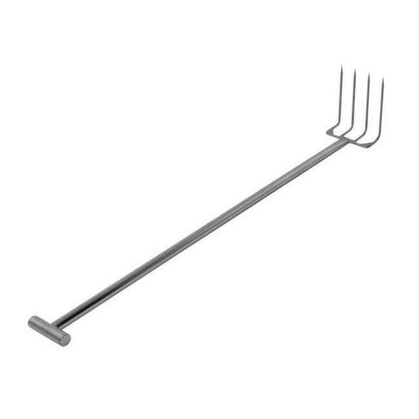 Sani-Lav Stainless Drag Fork,4 Tines,9 In 2075
