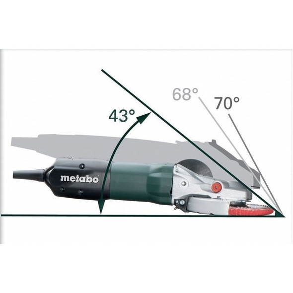Metabo Angle Grinder,8 A,Barrel Grip,4.6 lb WEPF9-125