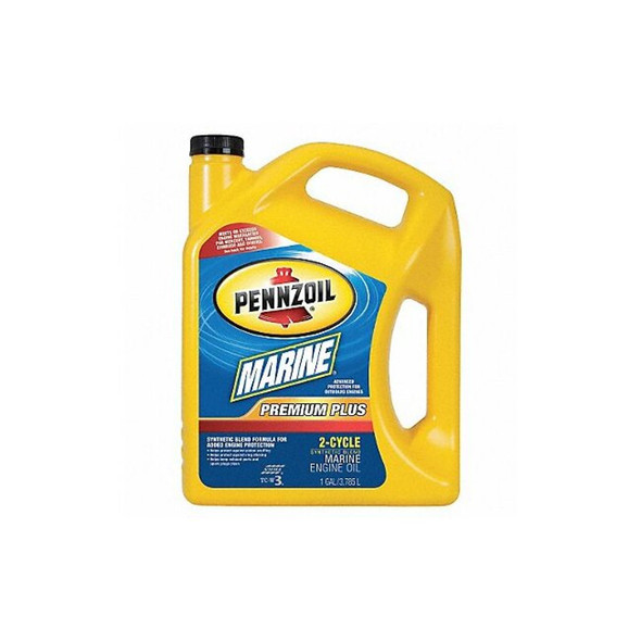 2-Cycle Synthetic Blend Marine Motor Oil, Prem Plus, TC-W3, 1 Gal.