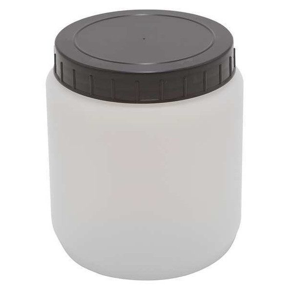Dynalon HDPE CYLNDRCL JAR W/CAP 1000ML,PK10 226415-1000