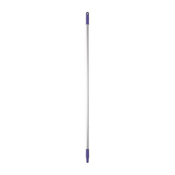 Vikan 1460mm Color Coded Handle, 1 in Dia, Purple, Aluminum 29598