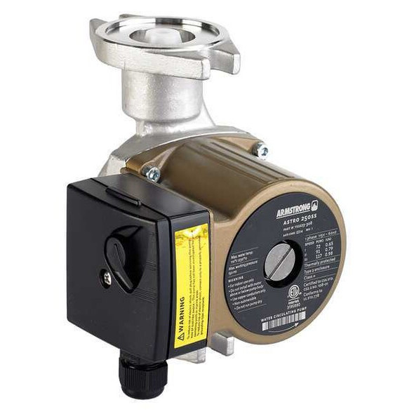 Hot Water Circulating Pump, 1/6 hp, 115V, 1 Phase, Flange Connection