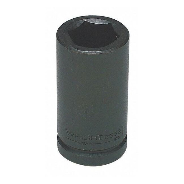 3/4 in Drive Impact Socket Deep Socket, black oxide, Steel,2 1/2 in
