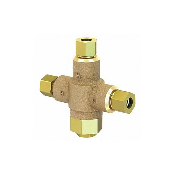 Acorn Controls Tempering Valve,Brass,125 psi Pressure ST70-38 Acorn Controls Tempering Valve,Brass,125 psi Pressure ST70-38