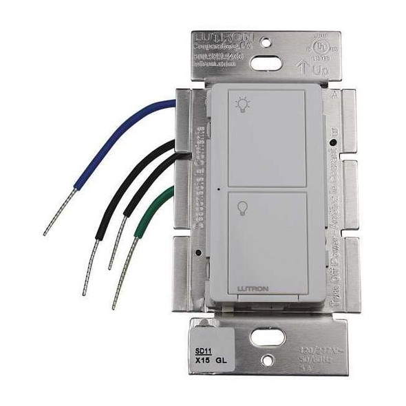 Lutron Wireless RF Switch,120 to 277VAC,White PD-5S-DV-WH