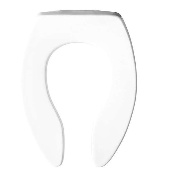Bemis Toilet Seat Without Cover, Plastic, Elongated, White 1655SSCT