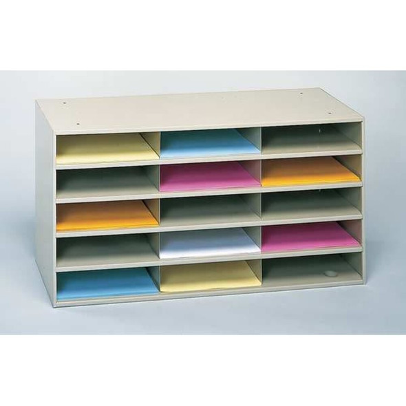 Durham Mfg Literature Organizer,15 Compartments 434-75
