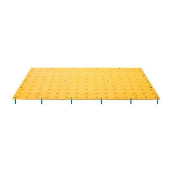 ADA Warning Pad Polymer Yellow, 2 ft W x 5 ft L, 7/16 in Thick