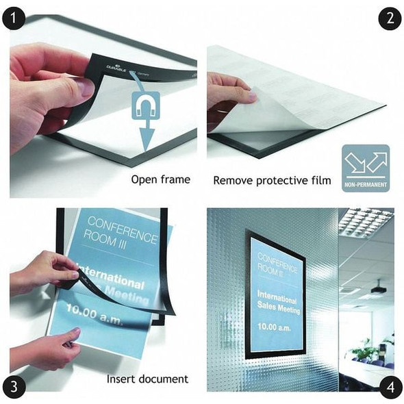 Manufacturer Varies Sign Holder,Black,11" H,PK2 476801 Manufacturer Varies Sign Holder,Black,11" H,PK2 476801