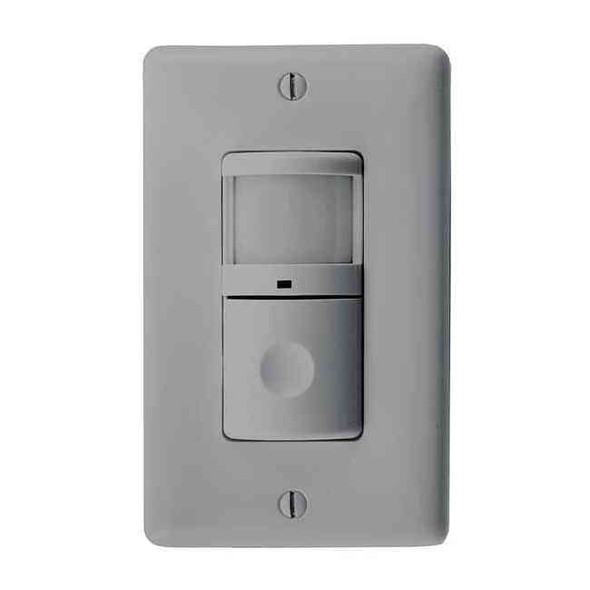 Hubbell Wiring Device-Kellems Occ/Vac Sensor,PIR,1200 sq ft,Gray WS2000NGY