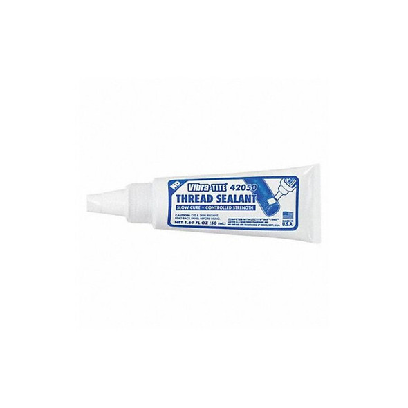 Vibra-Tite Thread Sealant, White, Liquid, 1.7 fl oz, Tube 42050
