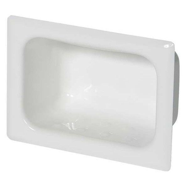Bestcare Soap Dish,White,7 in W WH1832-PF Bestcare Soap Dish,White,7 in W WH1832-PF