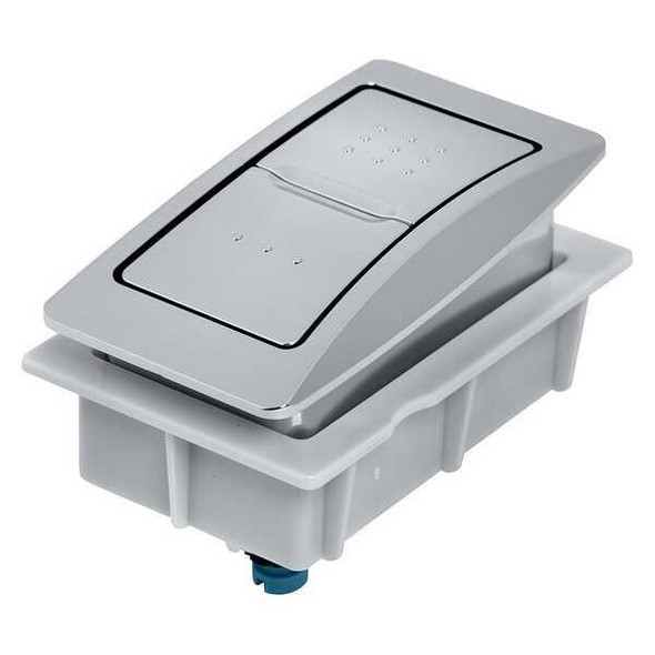 American Standard Rectangle Push Button, Plastic/Metal 7381092-200.0020A