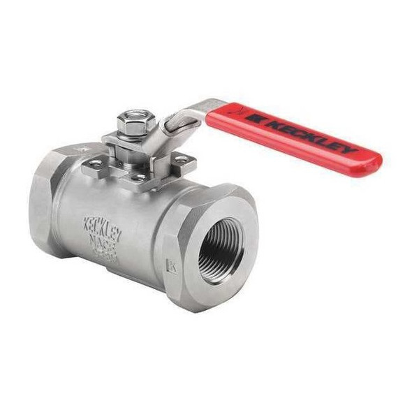 Keckley 3/8" FNPT Stainless Steel Ball Valve Inline BVS6THRSSPGSL-038